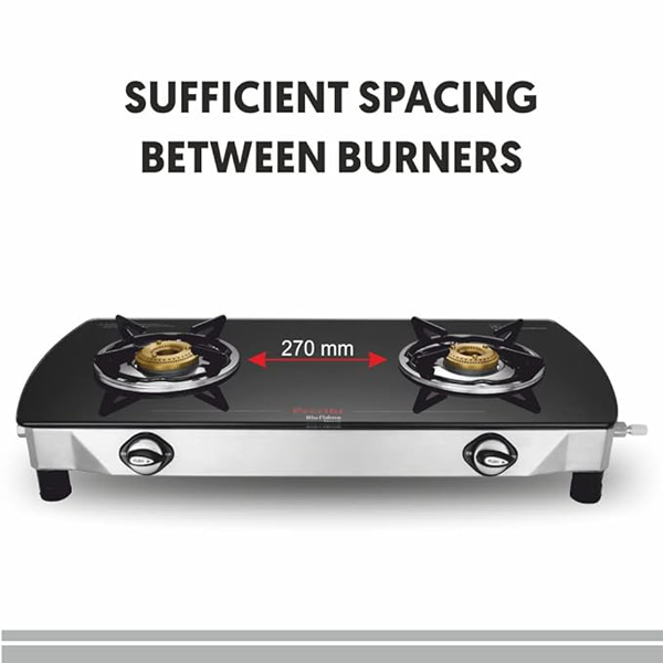 Buy Preethi Streak+ 2 Burner Jumbo With Bati Gas Stove - Vasanth and Co