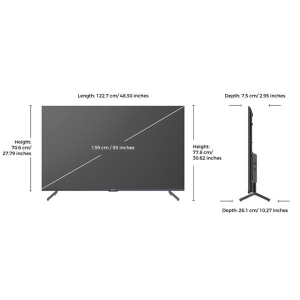 Buy Panasonic 55 inch 139 cm TH-55MX740DX 4K Ultra HD Smart Android LED TV - Vasanth and Co