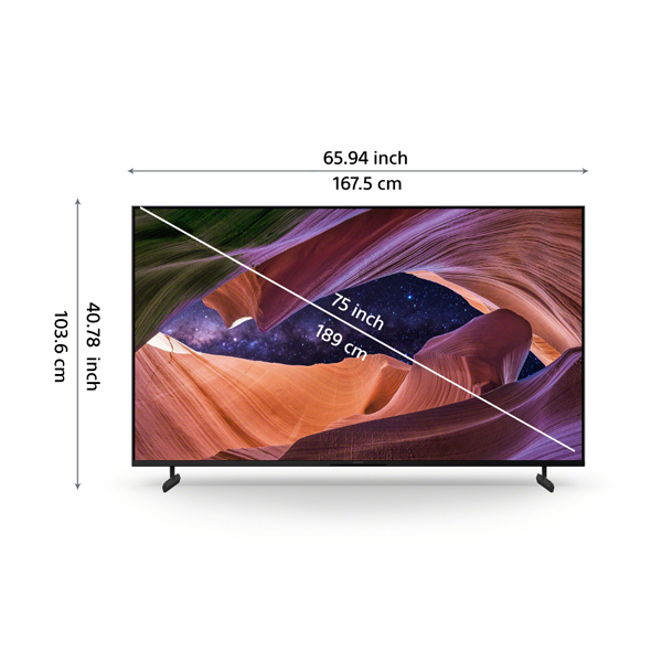 Buy Sony Bravia 75 inch 189 cm KD-75X82L 4K Ultra HD Smart LED Google TV - Vasanth and Co