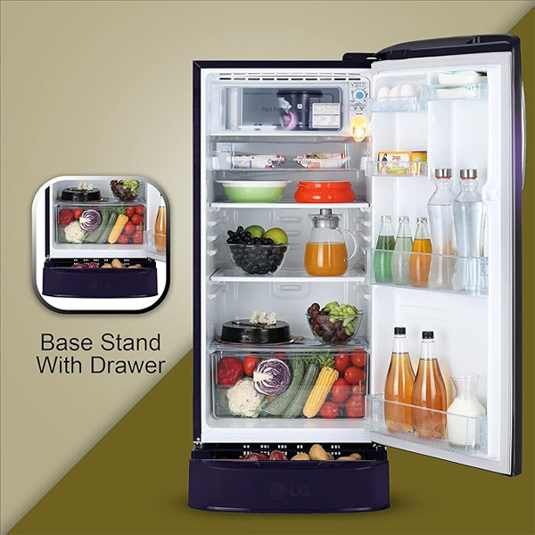 Buy LG 185 L 3 Star GL-D201APVD Single Door Refrigerator - Vasanth & Co