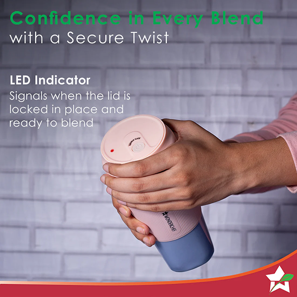 Buy Wonderchef Nutri Cup Portable Pink Blender - Vasanth & Co