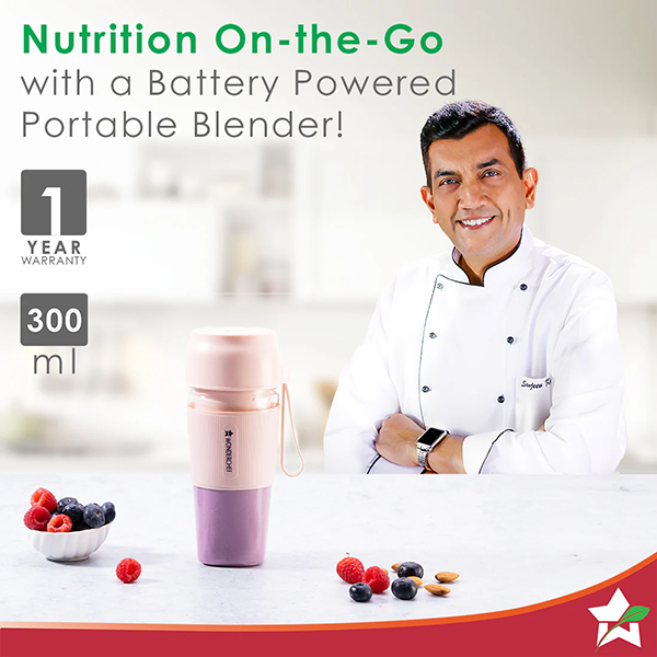 Buy Wonderchef Nutri Cup Portable Pink Blender - Vasanth & Co