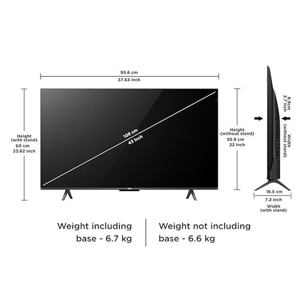 Buy TCL 43 inch 43C655 QLED TV - Vasanth & Co