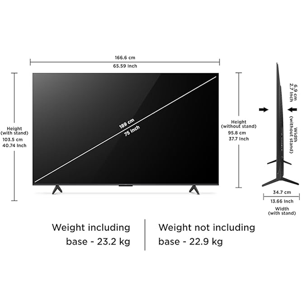 Buy TCL 75 inch 75C655 QLED TV - Vasanth & Co