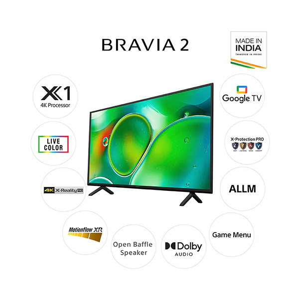 Buy Sony Bravia 2 Series 43 inch 108 cm K-43S20 4K Ultra HD Smart LED Google TV - Vasanth & Co