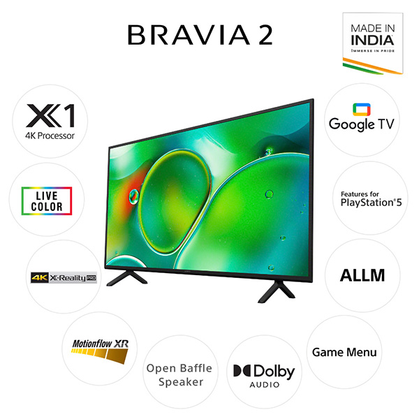 Buy Sony Bravia 2 Series 50 inch 126 cm K-50S25 4K Ultra HD Smart LED Google TV - Vasanth & Co