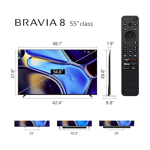 Buy Sony Bravia 8 Series 55 Inch 139 cm K-55XR80 OLED 4K Ultra HD TV Smart Google TV - Vasanth & Co