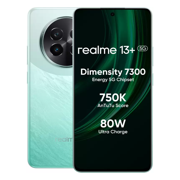 Buy Realme 13+ 5G(8/128) RMX5000Speed Green Mobile - Vasanth & Co