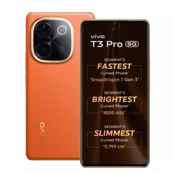 Buy vivo T3 Pro 5G 8 GB RAM 256 GB Sandstone Orange Mobile - Vasanth & Co