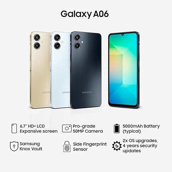 Buy Samsung A06 4GB 64GB A065FLBD Light Blue Mobile - Vasanth & Co