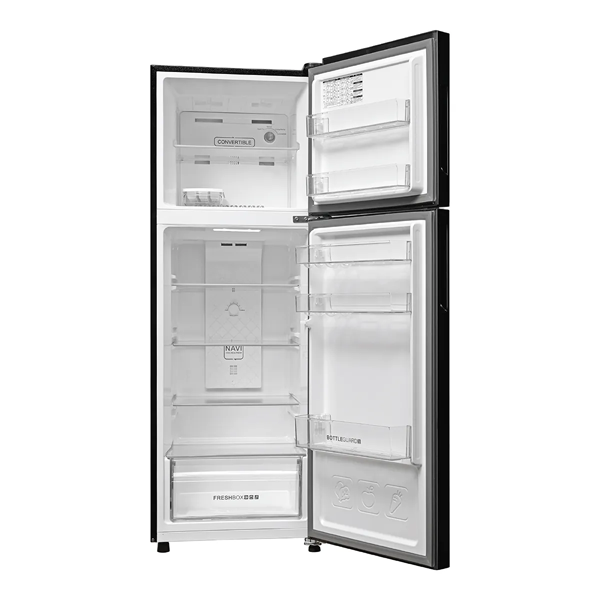 Buy Haier 240 L 2 Star HRF-2902BGB-P Black Frost Free Double Door Top Mount Convertible Refrigerator - Vasanth & Co