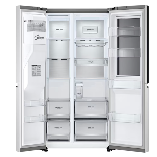 Buy LG 630L 3 Star GL-X257ABS3 Side-by-Side Refrigerator - Vasanth & Co