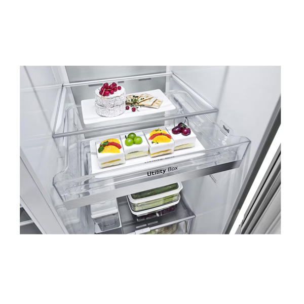 Buy LG 630L 3 Star GL-X257ABS3 Side-by-Side Refrigerator - Vasanth & Co