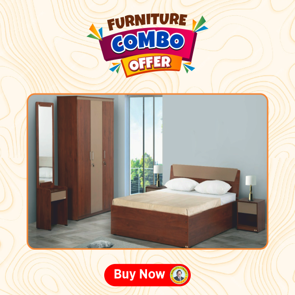 Buy Piyestra Harry KD Bed Queen Pkbha 03 Furniture - Vasanth and Co