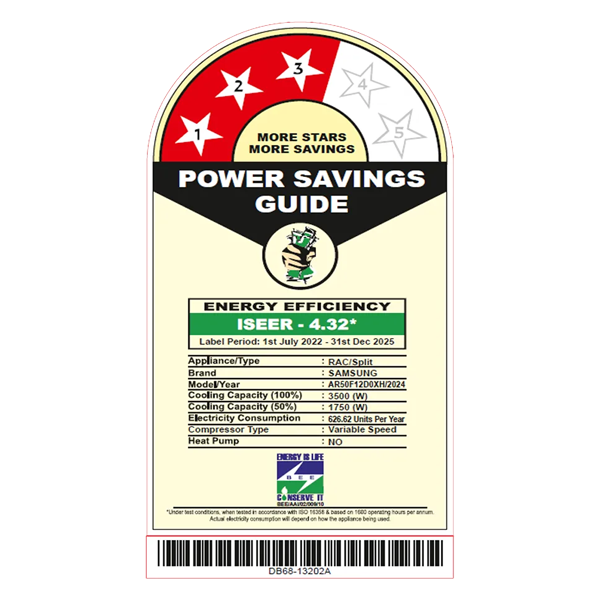 Buy Samsung 1 Ton 3 Star AR50F12D0XHNNA 5 in 1 Convertible Inverter Split Air Conditioner - Vasanth & Co