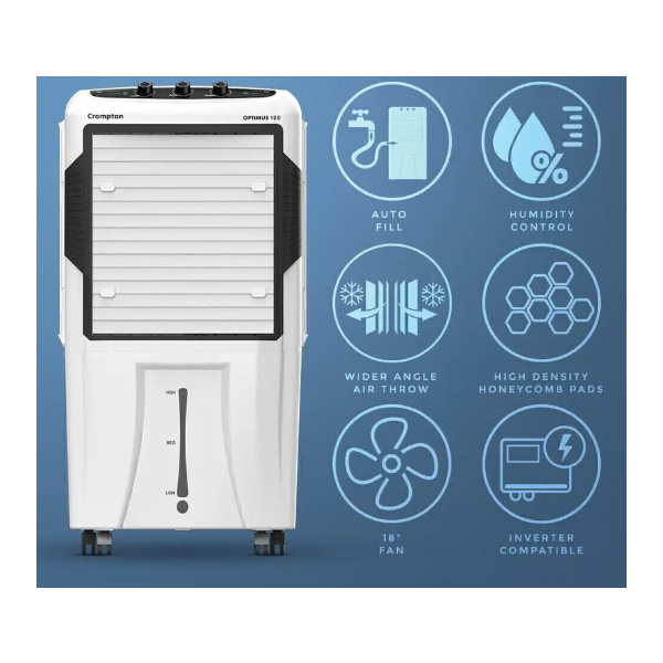 Buy Crompton 100 L ACGC Optimus 100 Desert Air Cooler - Vasanth & Co