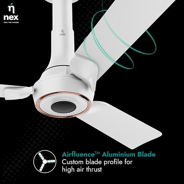 Buy Nex Glyde A70 5 Star 3 Blade BLDC White Ceiling Fan - Vasanth & Co