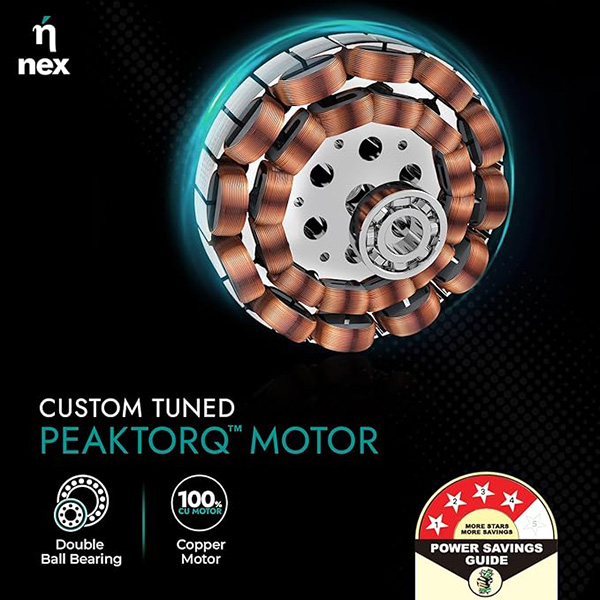 Buy Nex Glyde A50 4 Star 1200 mm 3 Blade Snow White Ceiling Fan  - Vasanth & Co