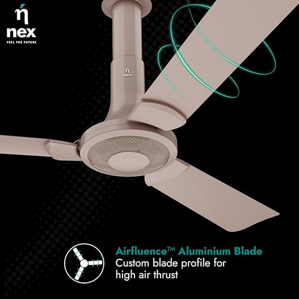 Buy NEX Glyde A40 2 Star 1200 mm Blush Premium Ceiling Fan - Vasanth & Co