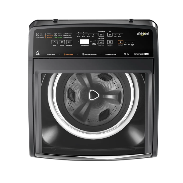 Buy WHIRLPOOL 7.5 KG S.W PRO H 7.5 GREY 10YM FULLY AUTOMATIC TOP LOADING WASHING MACHINE – Washing Machine | Vasanthandco