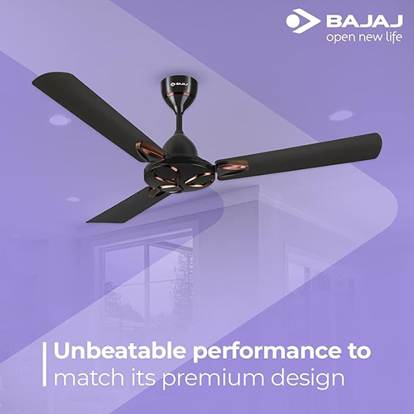 Bajaj Novella EE 1200 mm Elegant Brown Ceiling Fan - Home Appliances