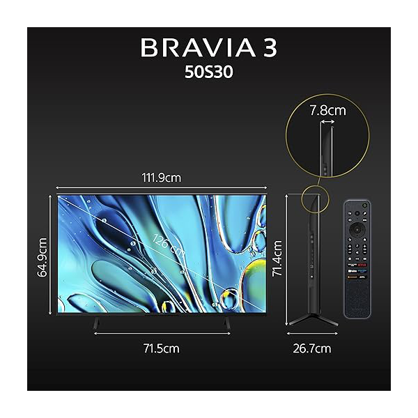 Buy Sony Bravia 3 Series 50 inch 126 cm K-50S30 4K Ultra HD AI Smart LED Google TV - Vasanth and Co