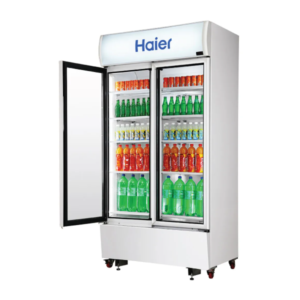 Buy Haier 1050 L HVC-1050GHC Double Door Visi Cooler - Vasanth & Co