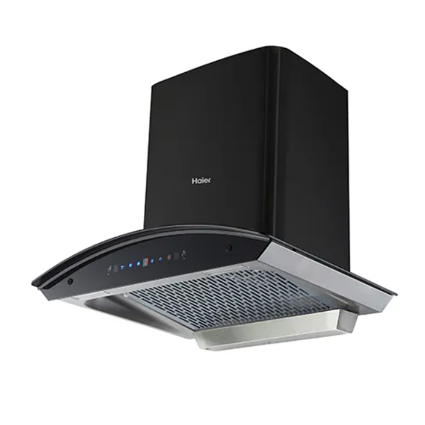 Buy Haier 60 cm HIH-G60HM-G Glass-Shaped - Hood Auto Clean Wall Mounted Chimney - Vasanth & Co