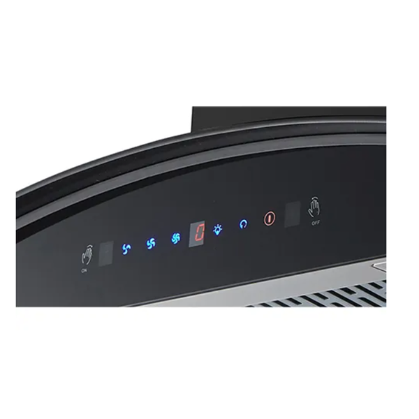 Buy Haier 60 cm HIH-G60HM-G Glass-Shaped - Hood Auto Clean Wall Mounted Chimney - Vasanth & Co