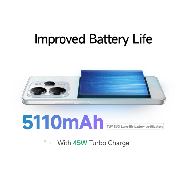 Buy Redmi Note 14 5G 6+128GB Mystique White Mobile - Vasanth & Co