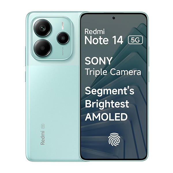 Buy Redmi Note 14 5G 8+128GB Ivy Green Mobile - Vasanth & Co
