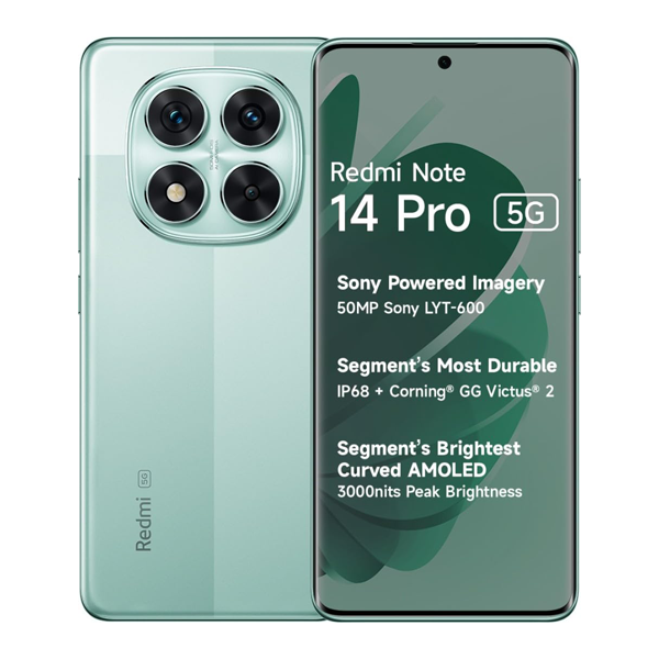 Buy Redmi Note 14 Pro 8+256GB Ivy Green Mobile - Vasanth & Co