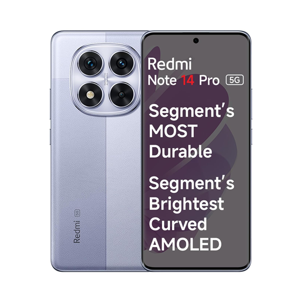 Buy Redmi Note 14 Pro 5G 8+256GB Phantom Purple Mobile - Vasanth & Co