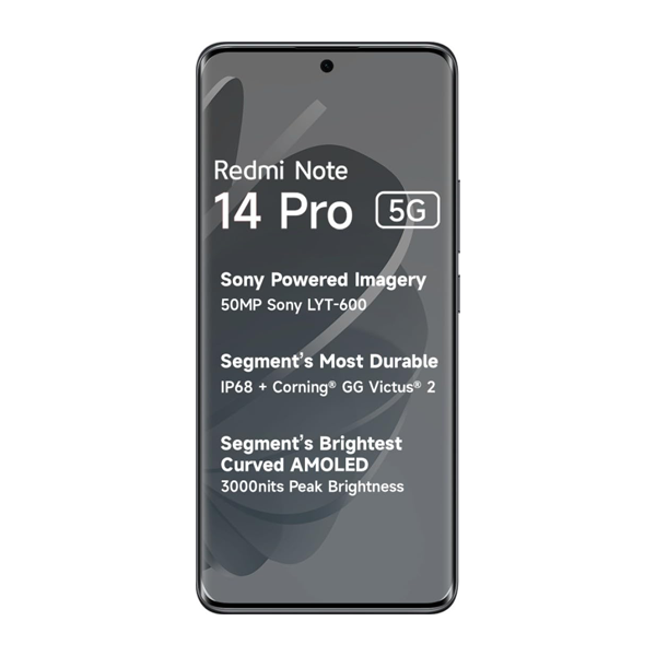 Buy Redmi Note 14 Pro 5G 8+256GB Titan Black Mobile - Vasanth & Co