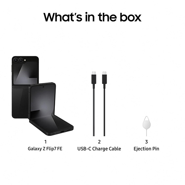 Buy Samsung Z Flip 7 FE 8GB 256GB BK F761BZKE Mobiles - Vasanth & Co