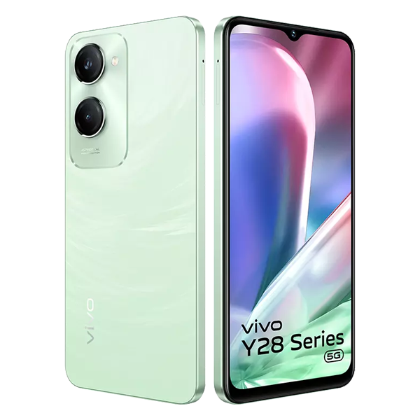 Buy Vivo Y28E 5G 4GB+128GB Breeze Green Without Charger Mobile Phone - Vasanth & Co