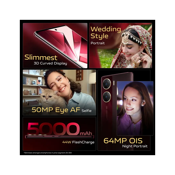 Buy Vivo V29E 8GB+128 GB Artistic Red Mobile Phone - Vasanth & Co