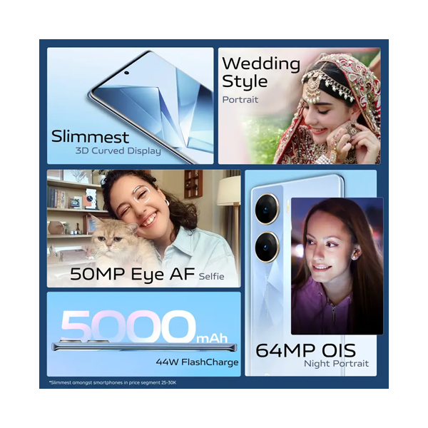 Buy Vivo V29E 8GB+128 GB Artistic Blue  Mobile Phone - Vasanth & Co