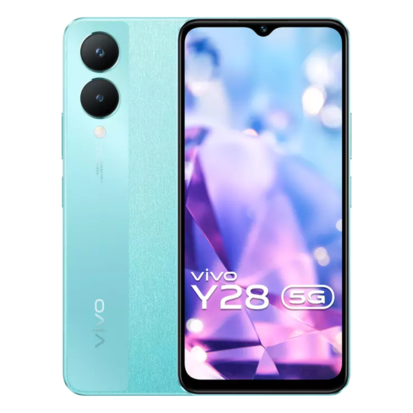 Buy Vivo Y28 5G 8GB+128GB Glitter Aqua Mobile Phone - Vasanth & Co