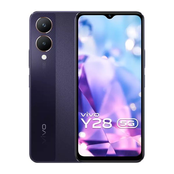 Buy Vivo Y28 5G 4GB+128GB Crystal Purple Mobile Phone - Vasanth & Co
