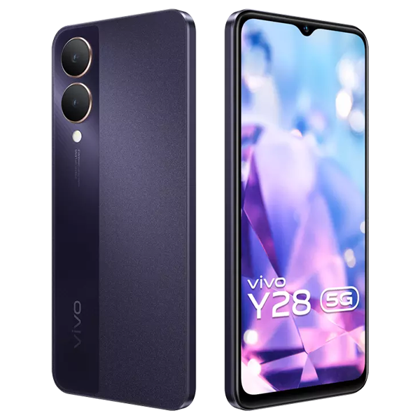 Buy Vivo Y28 5G 4GB+128GB Crystal Purple Mobile Phone - Vasanth & Co