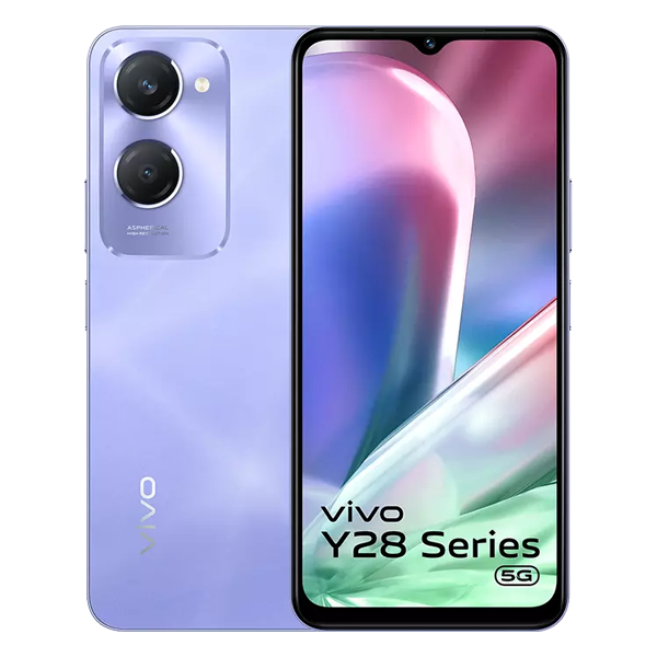 Buy Vivo Y28S 5G 8GB+128GB Twinkling Purple Mobile Phone - Vasanth & Co