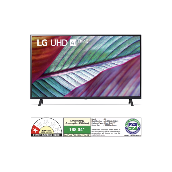 Buy LG 43 inch 108 cm 43UR75506LC Ultra HD 4K LED Smart WebOS TV – Vasanth & Co