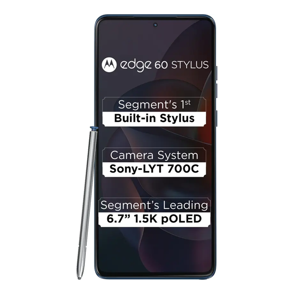 Buy Motorola Edge 60 Stylus 8GB 256GB Gibraltar Sea Mobile Phone – Vasanth & Co