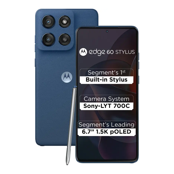 Buy Motorola Edge 60 Stylus 8GB 256GB Gibraltar Sea Mobile Phone – Vasanth & Co
