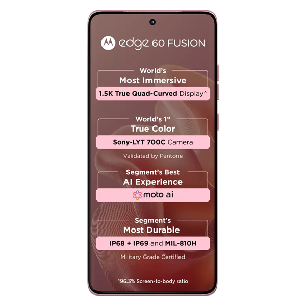 Buy Motorola Edge 60 Fusion 8GB 256GB Zephyr Mobile Phone – Vasanth & Co