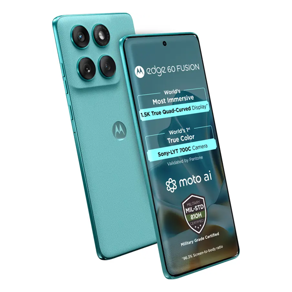 Buy Motorola Edge 60 Fusion 12GB 256GB Amazonite Mobile Phone – Vasanth & Co