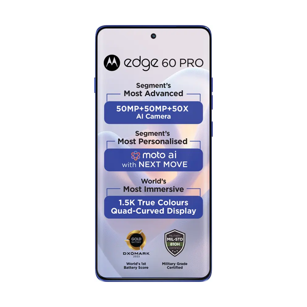 Buy Motorola Edge 60 Pro 8GB 256GB Pantone Dark Blue Mobile Phone – Vasanth & Co