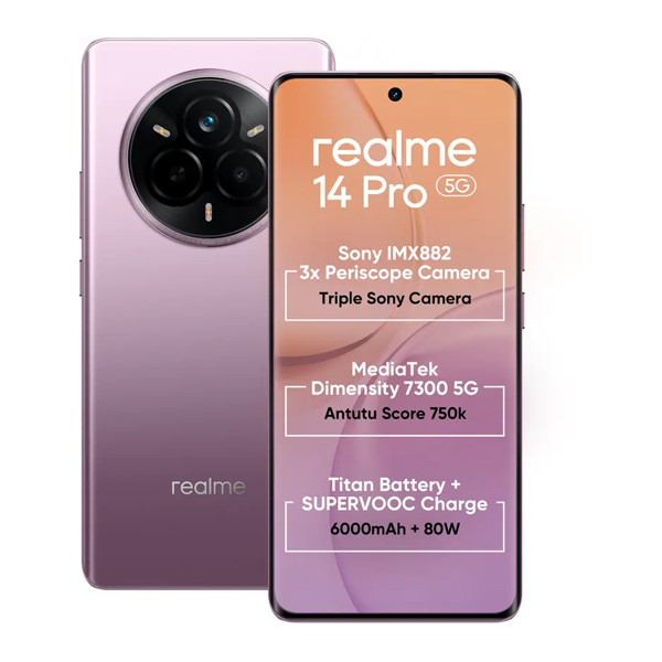 Buy Realme 14 Pro 5G 8GB 128GB Jaipur Pink Mobile Phone – Vasanth & Co
