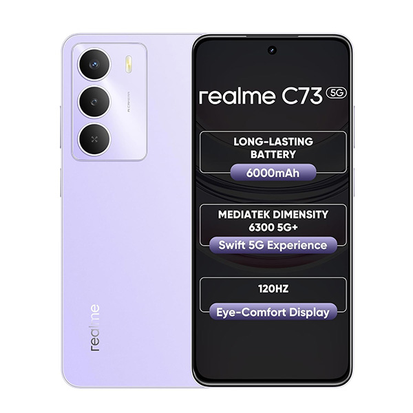 Buy Realme C73 5G 4GB 64GB Crystal Purple Mobile Phone – Vasanth & Co